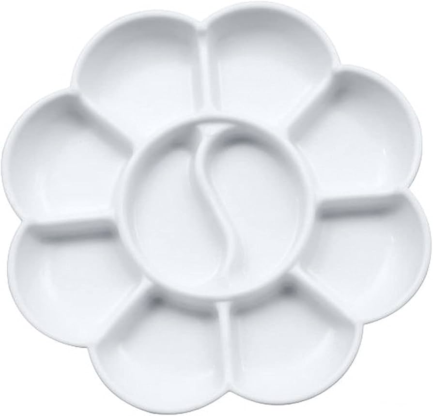 PAINT PALETTE FLOWER SHAPE