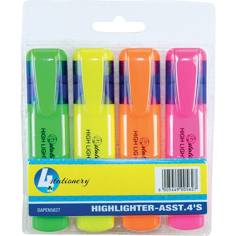 TREFOIL HIGHLIGHTERS 4S