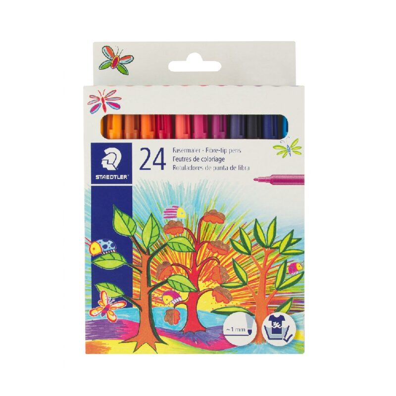 Staedtler Fibre Tip Pens Kokis 24 Pack