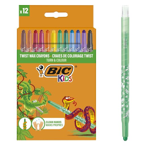 BIC RETRACTABLE WAX CRAYONS