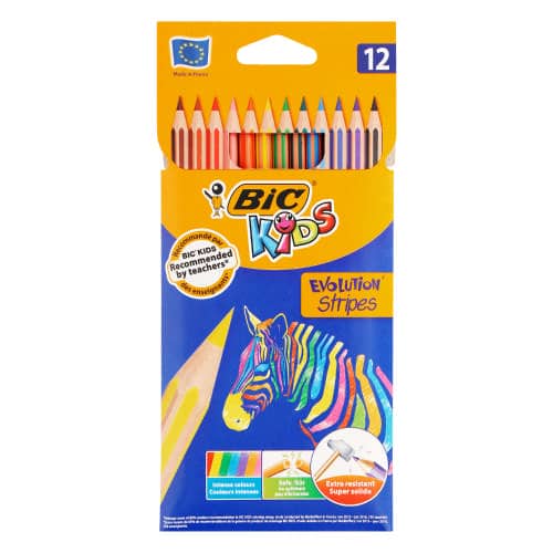 BIC 12L COLOR PENCIL EVOLUTION STRIPES