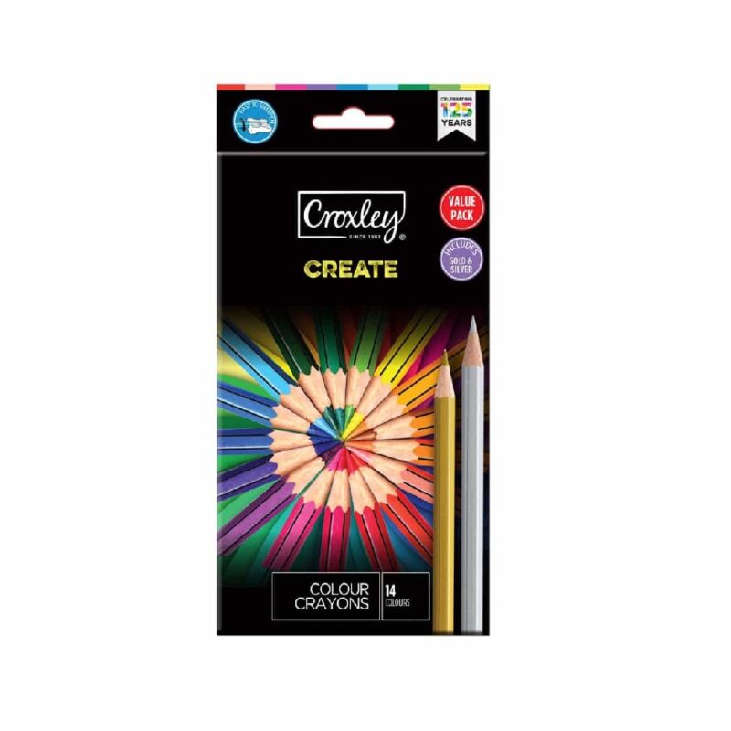 CROXLEY PENCIL COLOR 12L VALUE PACK